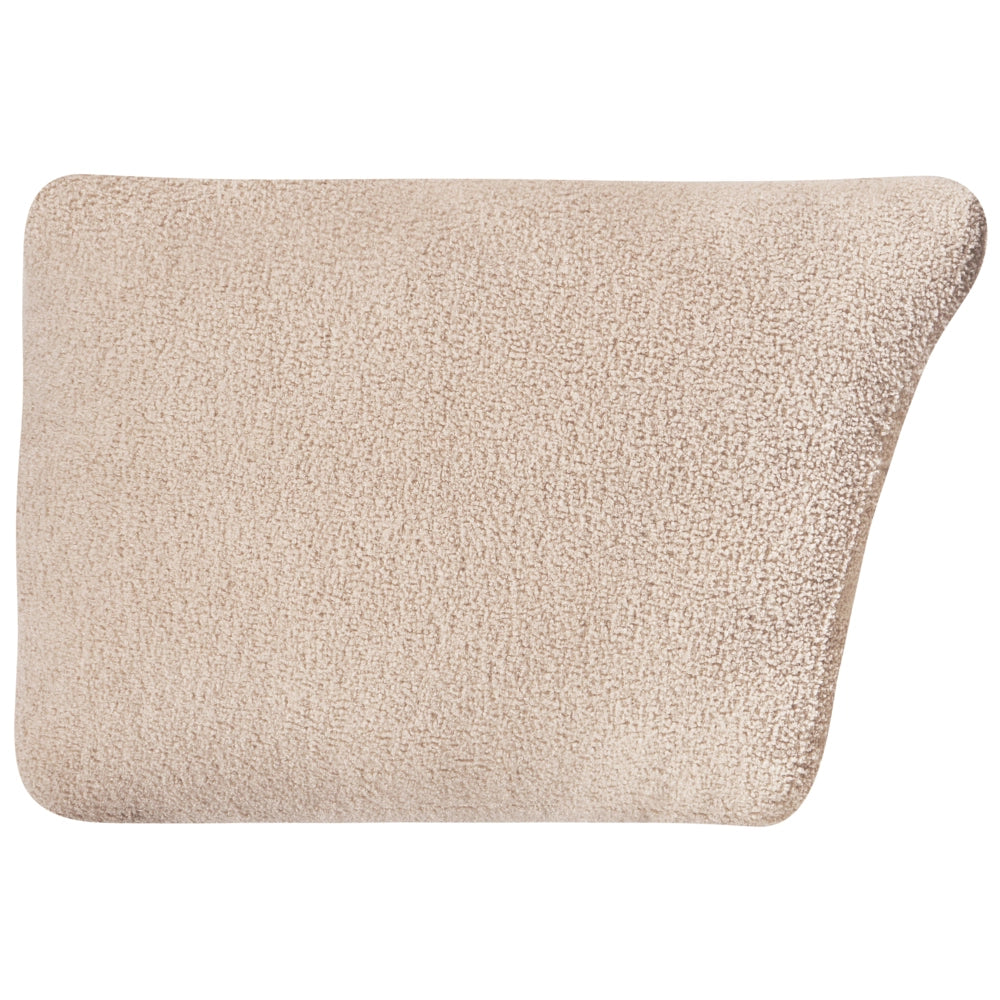 Modulo angolare sinistro Rivestimento in bouclé beige Divano a 1 posto Sezione Soggiorno in stile moderno