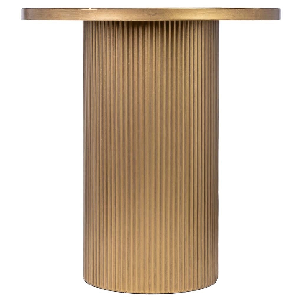 Tavolino in metallo 48x48x51h cm Oro