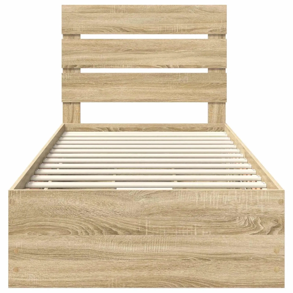 Struttura del letto con cassetto Rovere Sonoma 90 x 200 cm 3411859