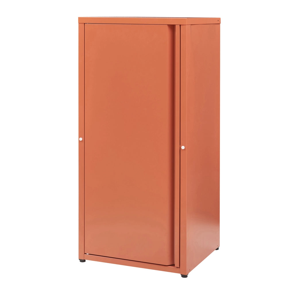 Armadio a Colonna Burlöv in Metallo Mobile per Archivio 88 x 40 x 35 cm Rosso Mattone [en.casa]