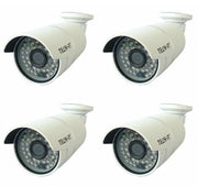KIT 4 TELECAMERE AHD ESTERNO VIDEOSORVEGLIANZA INFRAROSSI 5MP 48 LED 3,6MM 7549