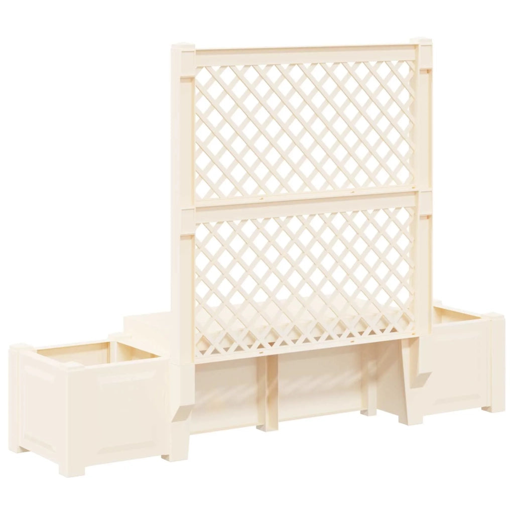 Panchina da Giardino Kopenhagen Bianco 173 x 49 x 135,5 cm PP 42041746