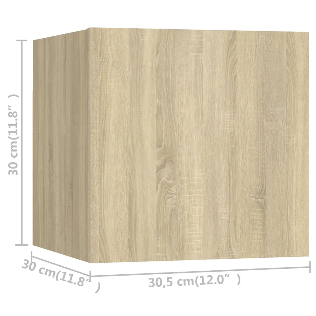 Set di Mobili Porta TV 6 pz Rovere Sonoma in Legno Multistrato 3078999