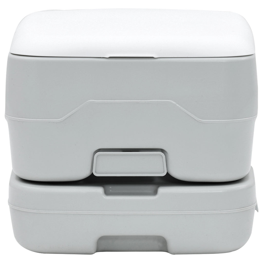 Toilette Portatile  Grigia e Bianca in Plastica 10 L