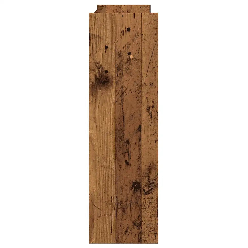Scarpiera a Muro Legno Antico 80x18x60 cm in Truciolato