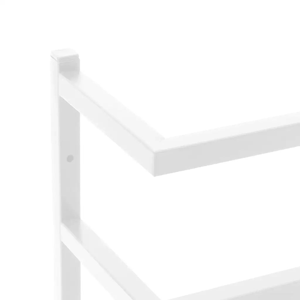 Portasciugamani Bianco 24x12x48 cm in Acciaio 336124