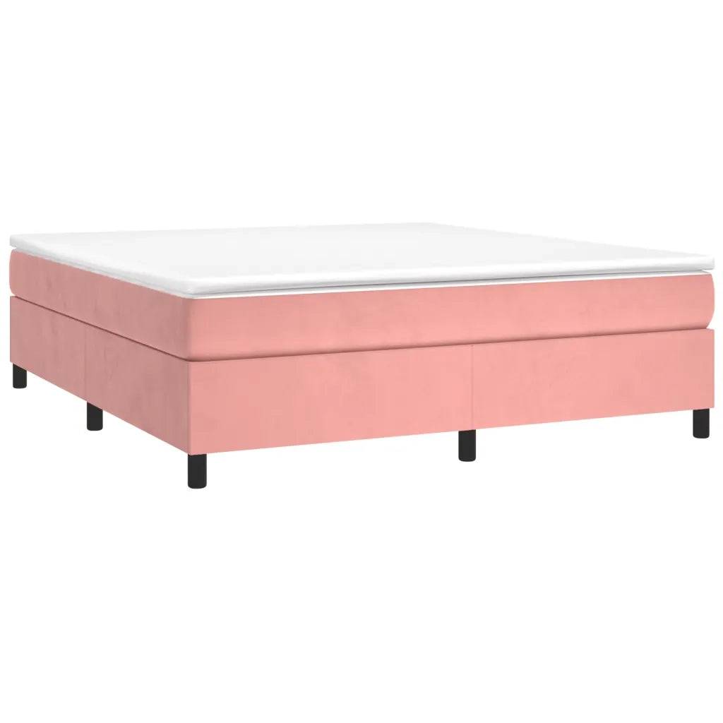 Giroletto a Molle Rosa 160x200 cm in Velluto cod mxl 71300