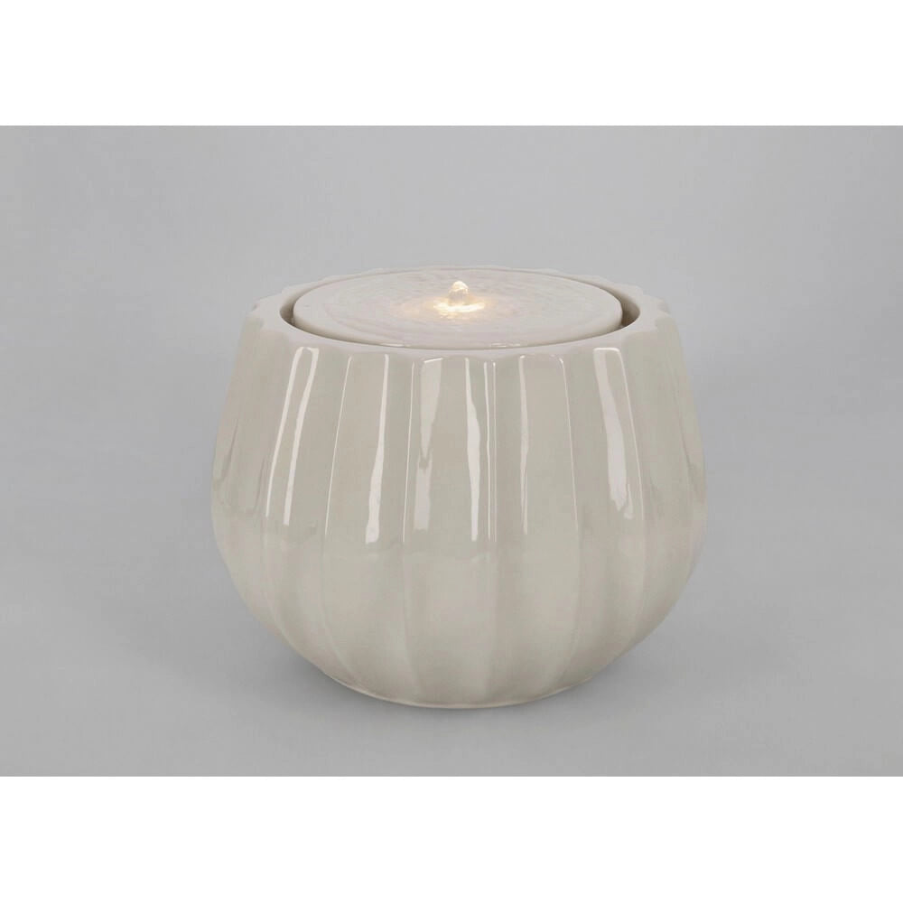 Fontana da Interno in Ceramica con Luce LED Costolata - ILY
