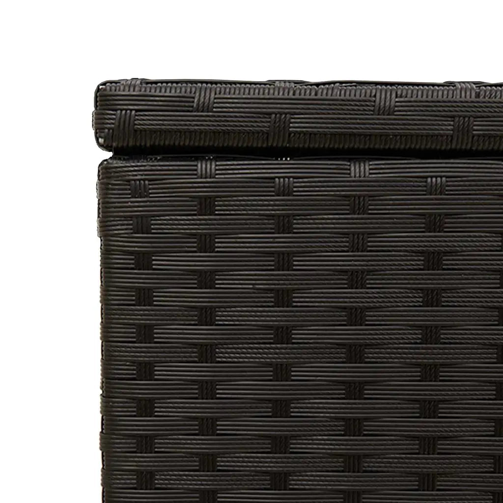 Contenitore da Giardino Nero 291L in Polyrattan CFW4080587