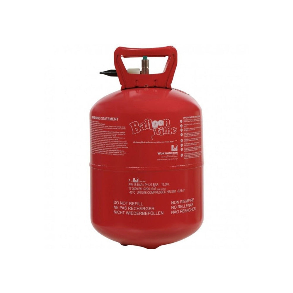 Trade Shop - Bombola Ad Elio Usa E Getta 13,38 Litri Baloontime 3,5 Kg Bomboletta Cilindro -