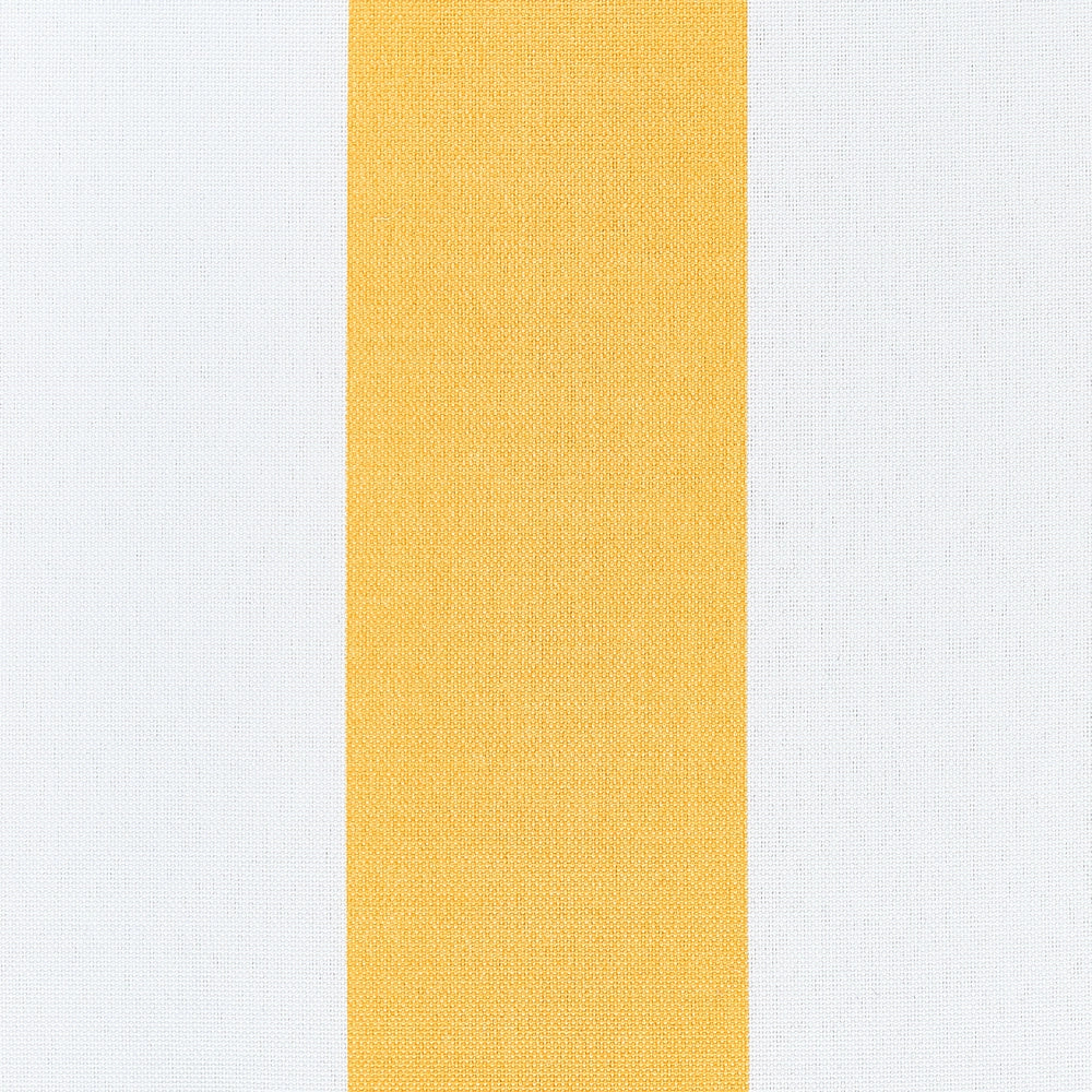Set di 6 cuscini per sedie da esterno giallo e bianco 31 x 39 cm giardino terrazzo tessuto resistente