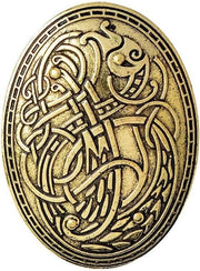 Broche Viking Lupo in Metallo Plus