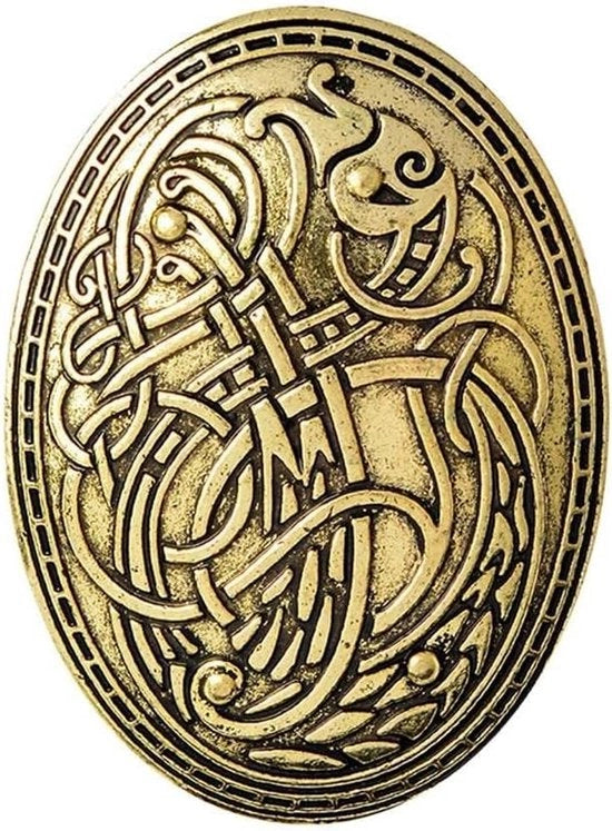 Broche Viking Lupo in Metallo Plus