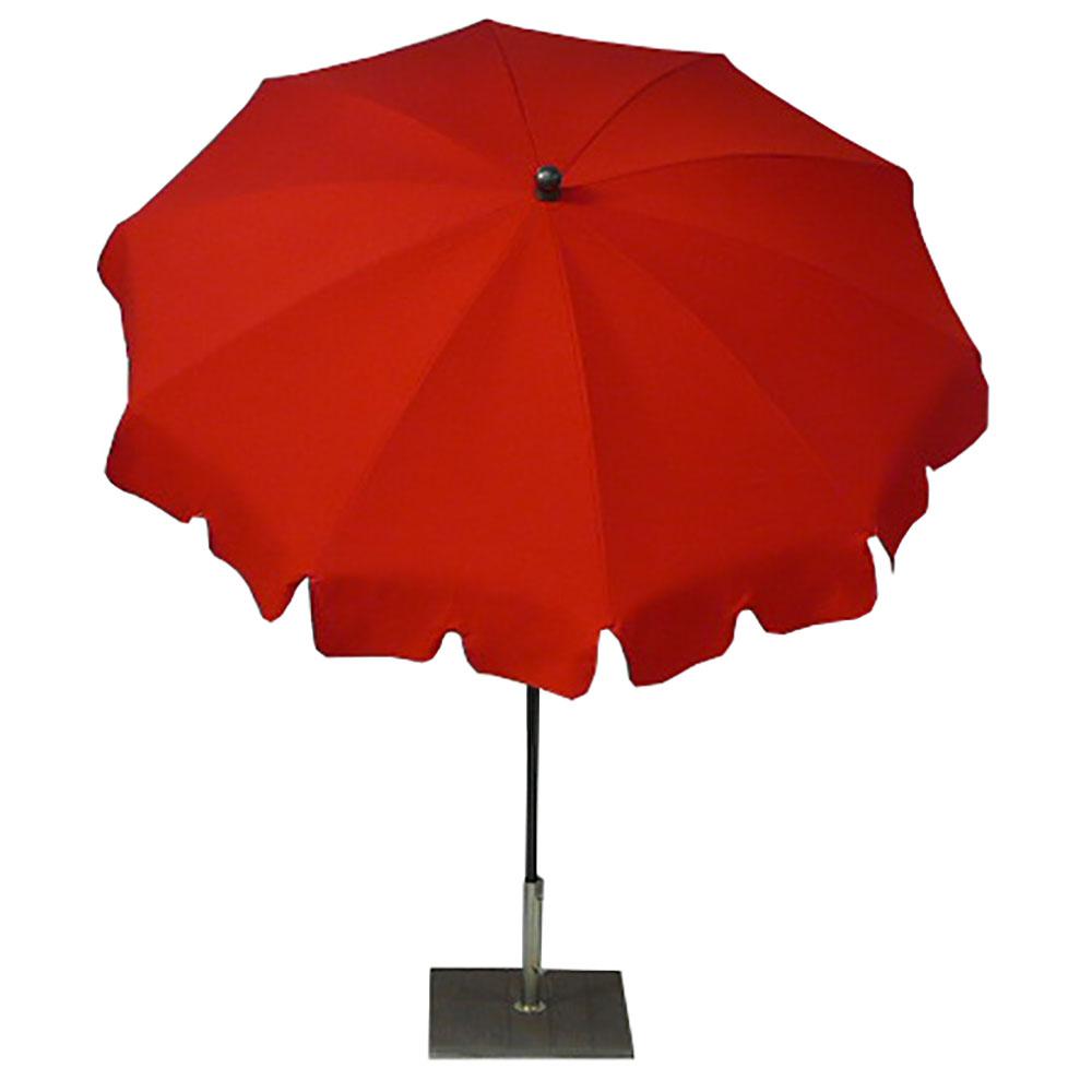Ombrellone da Giardino Ø200 cm Palo Ø27 mm in Acciaio Maffei Allegro Rosso