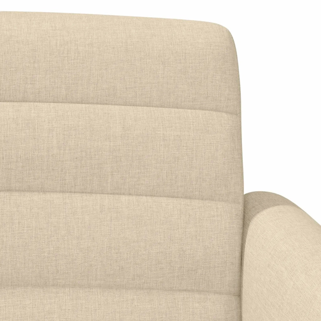 Loveseat con bottoni imbottiti Crema 116 x 67 x 80 cm Tessuto 42041782