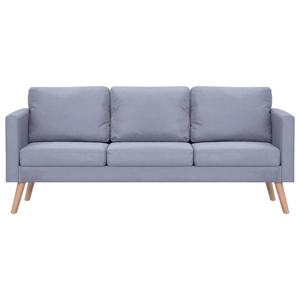 Divano a 3 Posti in Tessuto Grigio Chiaro  cod mxl 9881