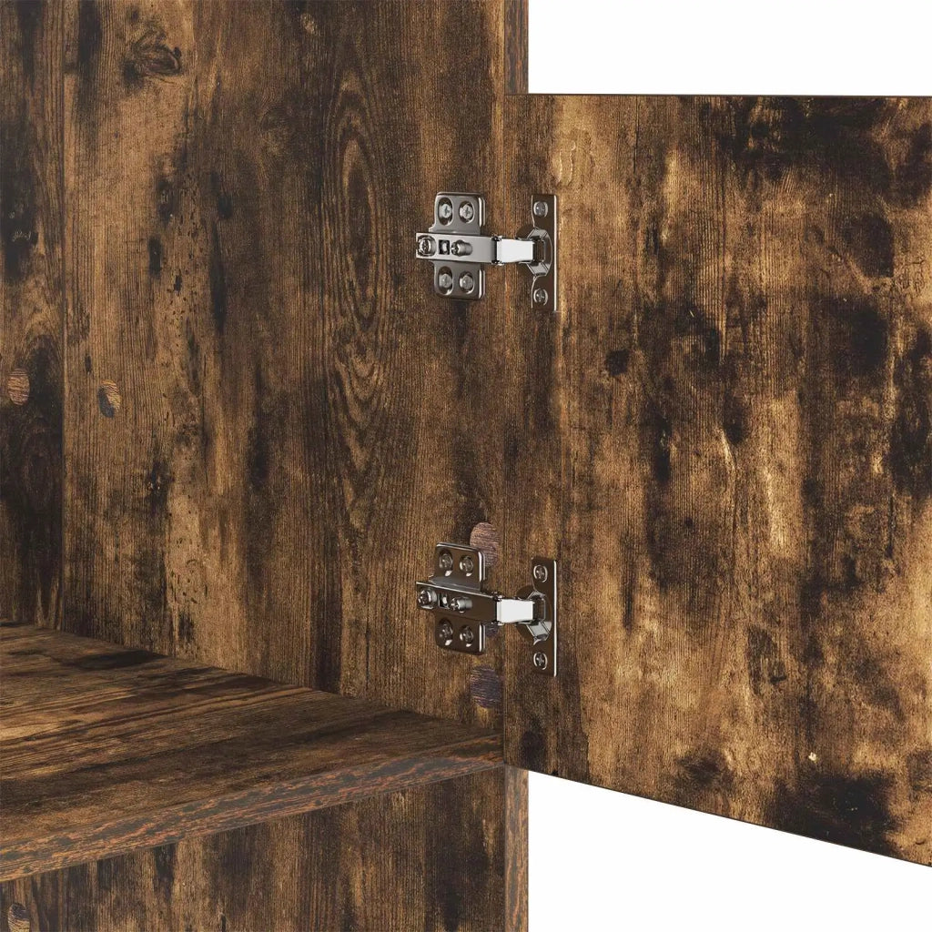 Mobile da lavanderia con porta Rovere fumé Legno multistrato