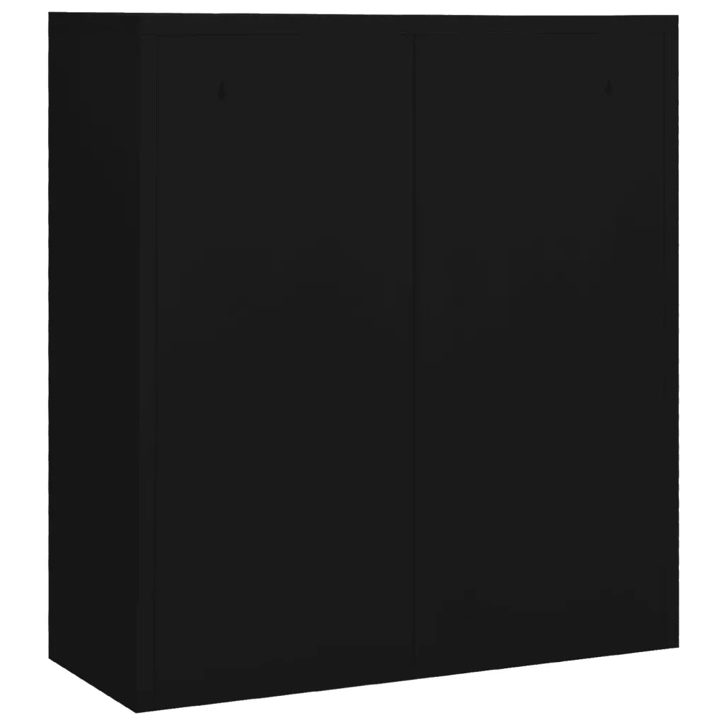 Armadio per Ufficio Nero 90x40x102 cm in Acciaio cod mxl 50144