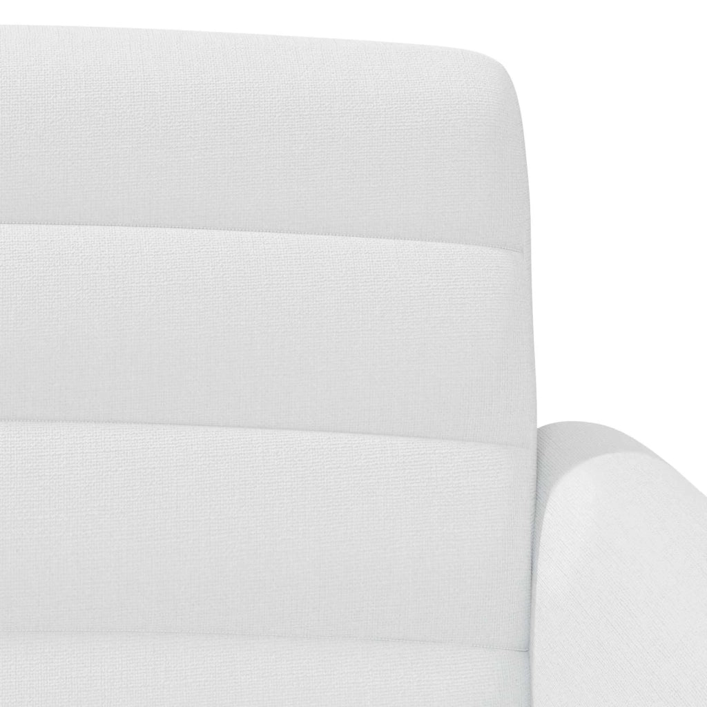 Loveseat con bottoni imbottiti Bianco 116 x 67 x 80 cm Tessuto 42041785