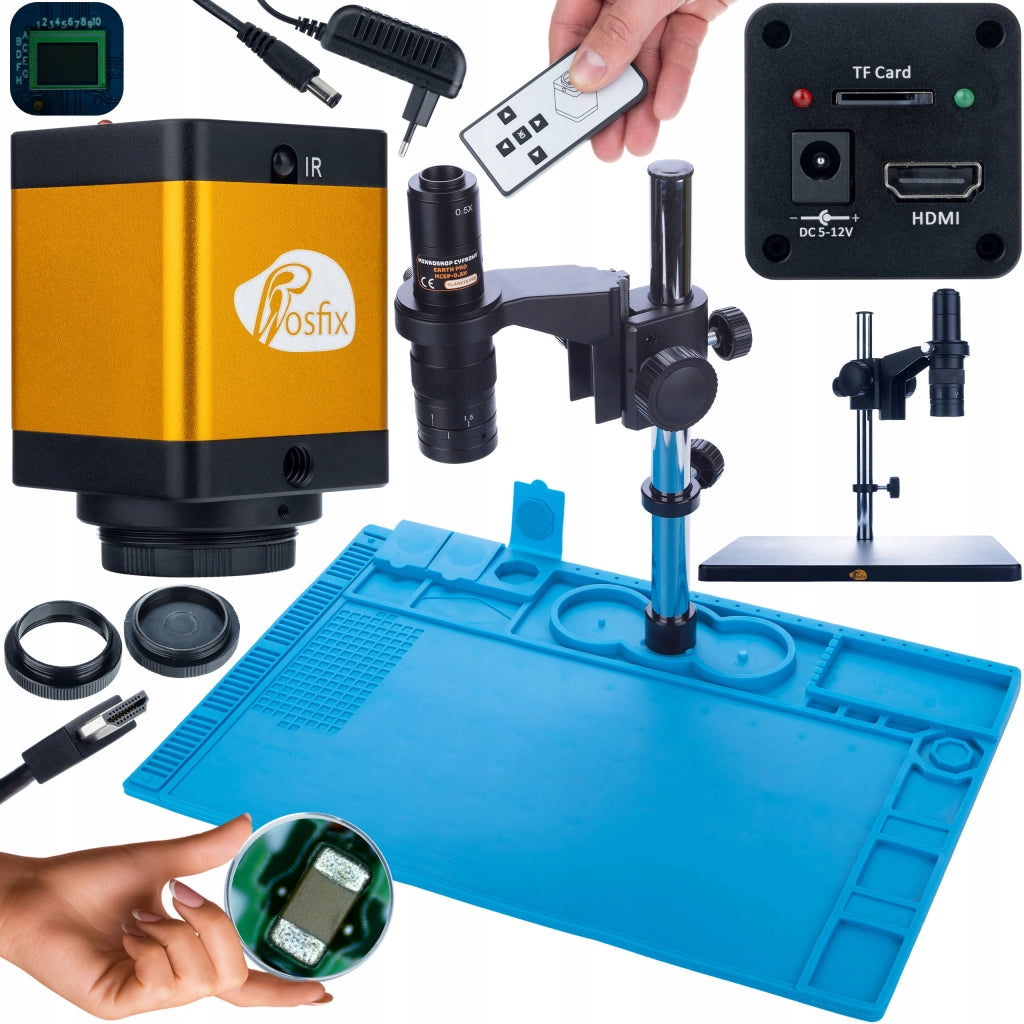 Mikroscopio Digitale Earth Pro MCEP-0.5X + Camera PEGASUS Pro KMPP-HDMI-TF 12MP + Tappetino Silicone 480x320mm – Alta