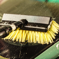 2in1 Spazzola e lavavetri con manico allungabile 145-300cm per lavaggio auto veicoli