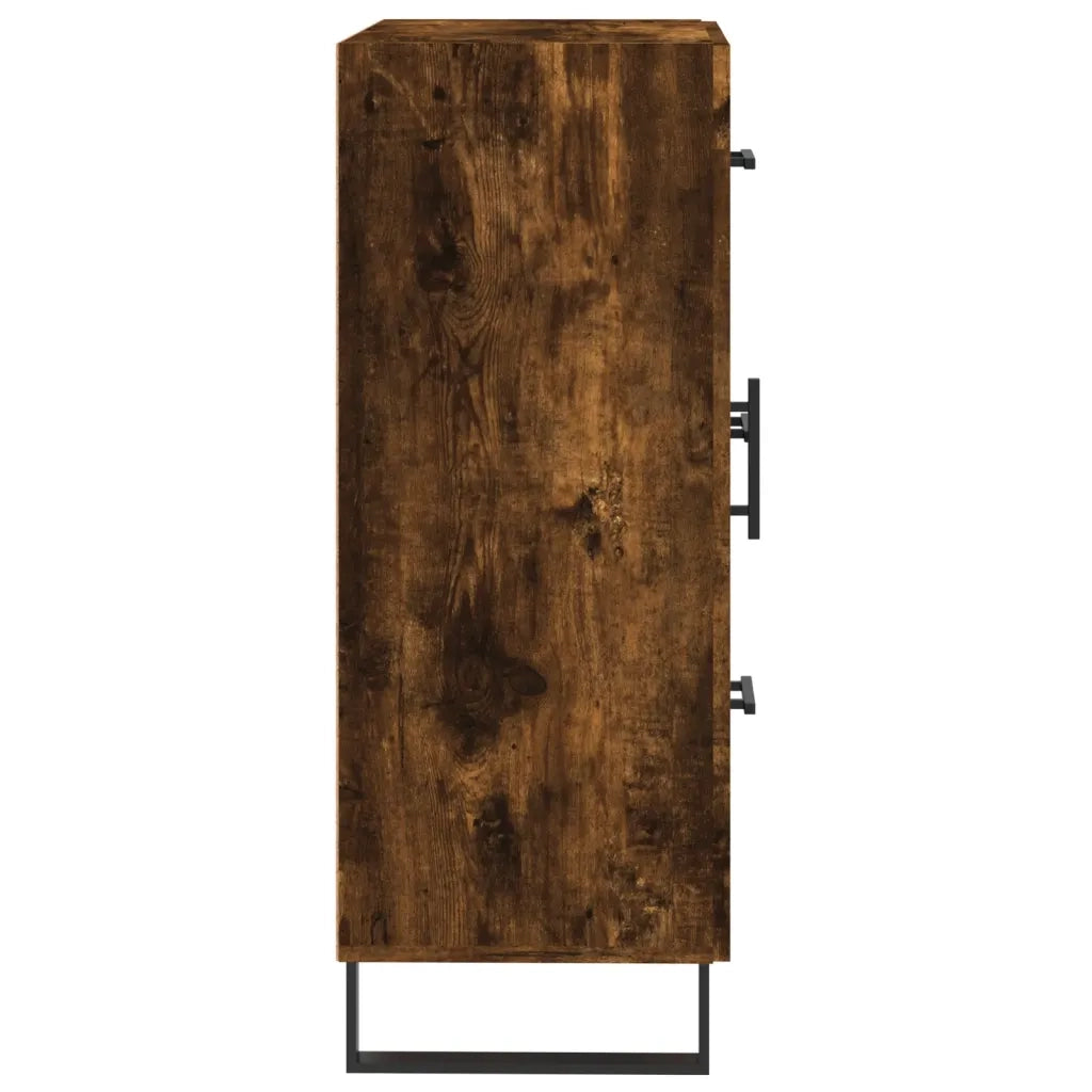Credenza | Madia | Buffet da pranzo | Armadio da pranzo Rovere Fumo 69,5x34x90 cm in Legno Multistrato