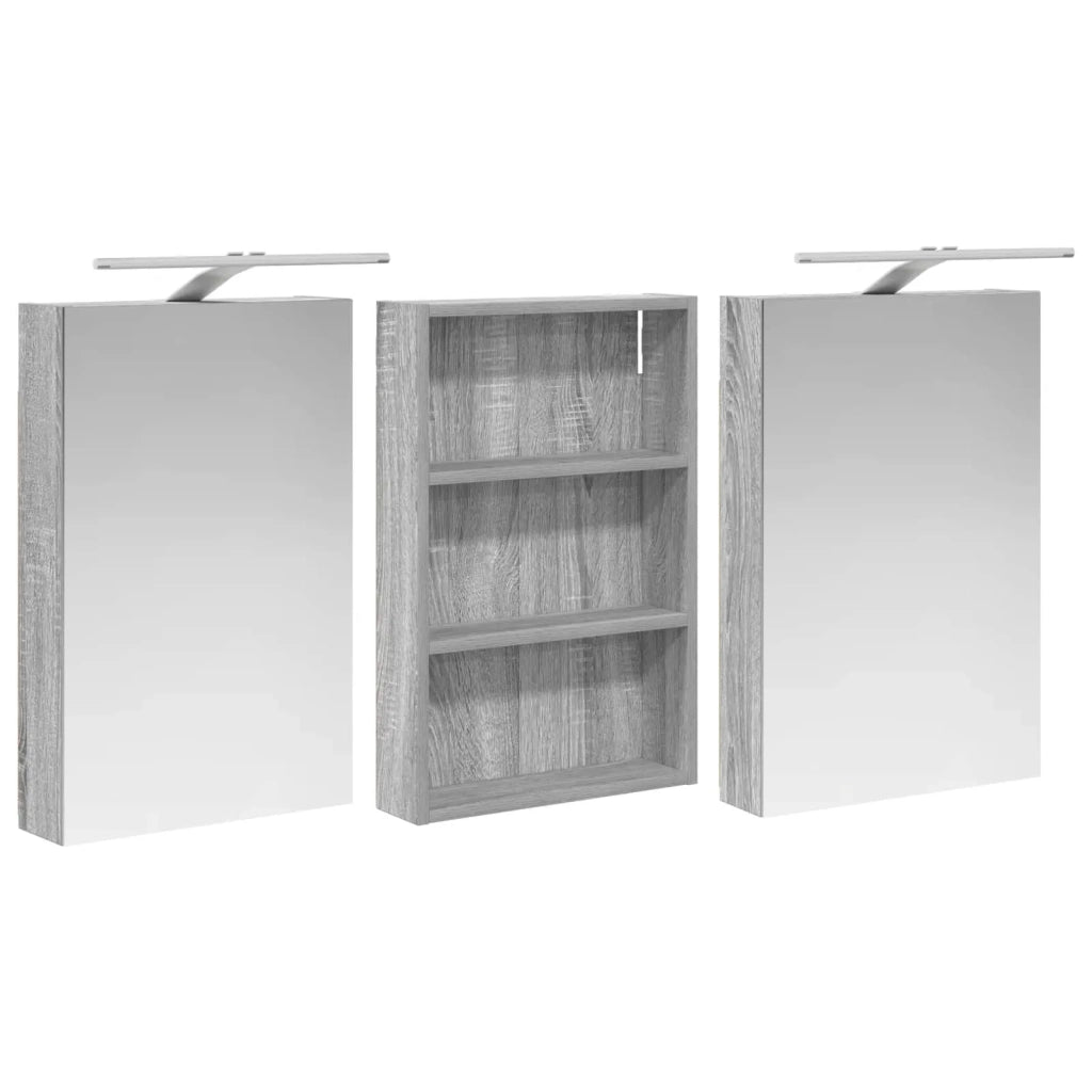 Set di Armadi da Bagno 3 pz 120 x 10,5 x 60,5 cm 3403741