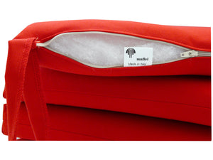 Set 2 Cuscini per Sedia da Giardino 45x45x5 cm in Dralon Allegro Rosso
