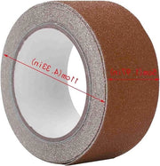 Striscia Antiscivolo 5 cm x 5 m - Marrone - PVC - Per interni ed esterni - Sicurezza Scale