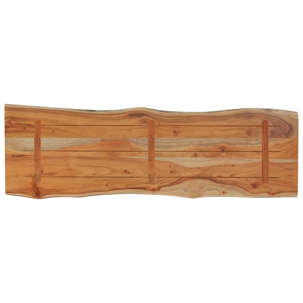 Piano Tavolo 120x40x2,5 cm Rettangolare Legno Acacia Bordi Vivi 370614