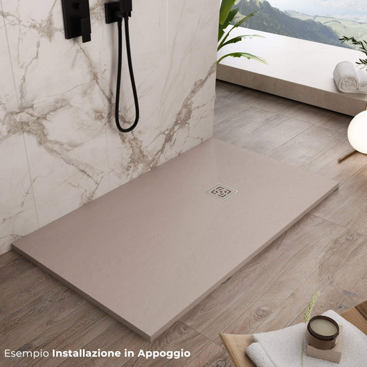 Piatto Doccia in Pietra 70x170 cm Bonussi Canton Sabbia