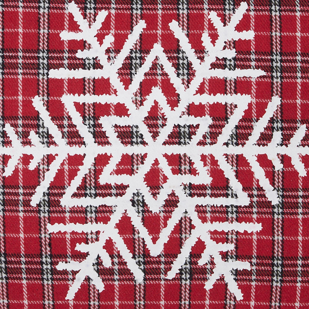 Set di 2 cuscini decorativi in tessuto poliestere rosso con motivo natalizio Tartan 45 x 45 cm