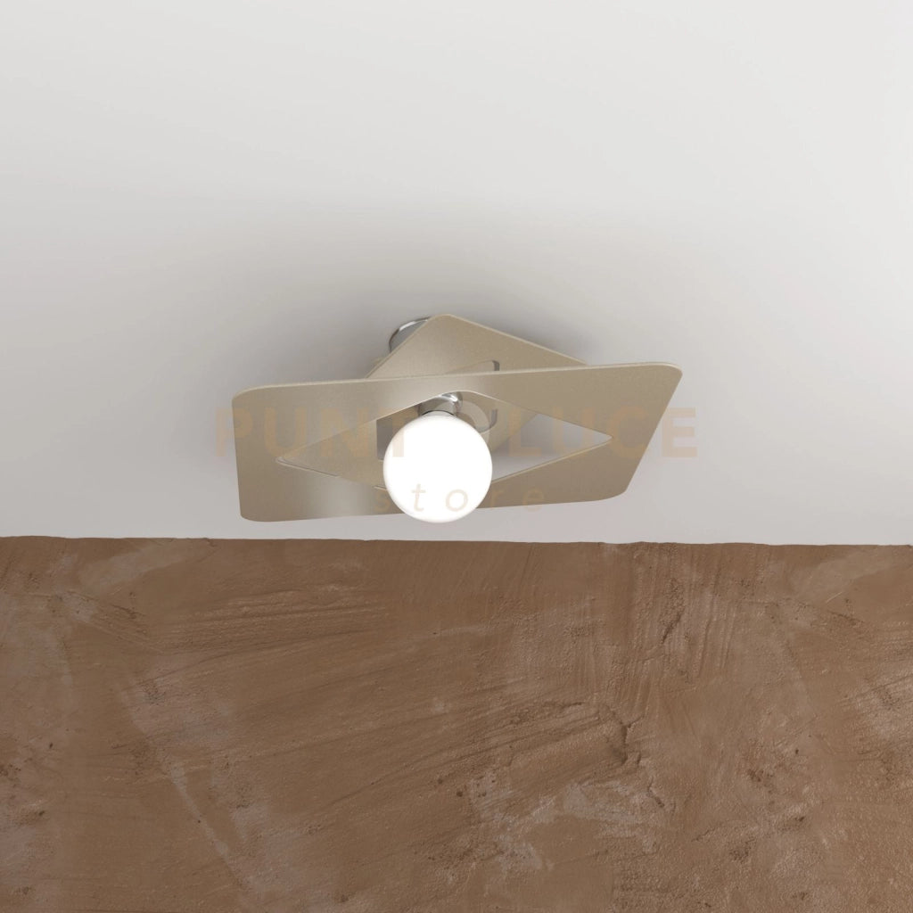 WACKY PLAFONIERA 45 CM. 1 LUCE SABBIA 1159-PL45-SA