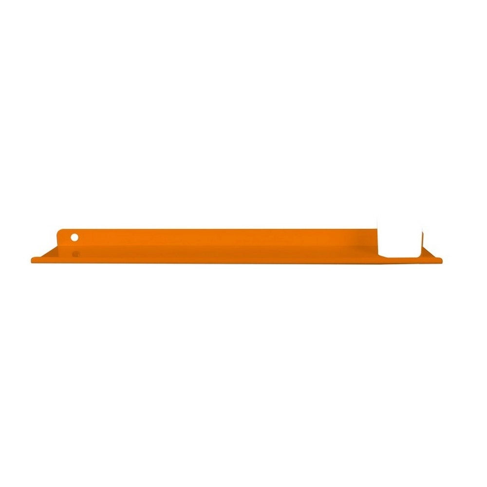 Mensola alluminio arancio con bicchiere