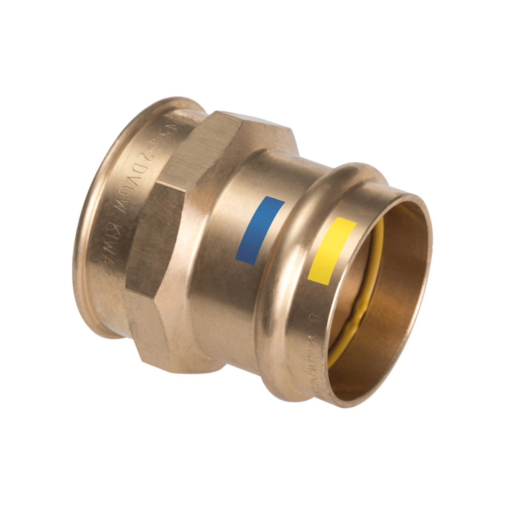 RACCORDO DIRITTO A PRESSARE FEMMINA IN BRONZO SERIE B-ONE - 3/4 Ø18  - CEX
