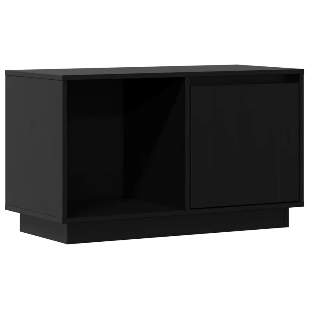 Mobile TV multimediale scaffale TV credenza TV sala da pranzo soggiorno camera da letto 74 x 35 x 44 cm legno di pino massiccio nero 02_0026209