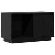 Mobile TV multimediale scaffale TV credenza TV sala da pranzo soggiorno camera da letto 74 x 35 x 44 cm legno di pino massiccio nero 02_0026209