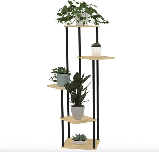 Vaso per piante - DETROIT contenitore per piante 106 cm design industriale - Design moderno - Finestra in legno - Mobili per soggiorno - Costruzione duratura - Finestra lussuosa - Interno atemporale - Adatto al uso quotidiano