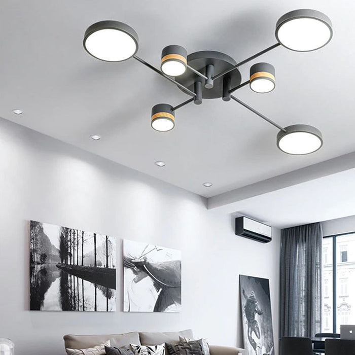 Lampada Da Soffitto Grey Grigia APP529-6C