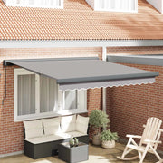 Tenda Retrattile Grigio chiaro 300 x 250 cm Tessuto e Metallo 3330101