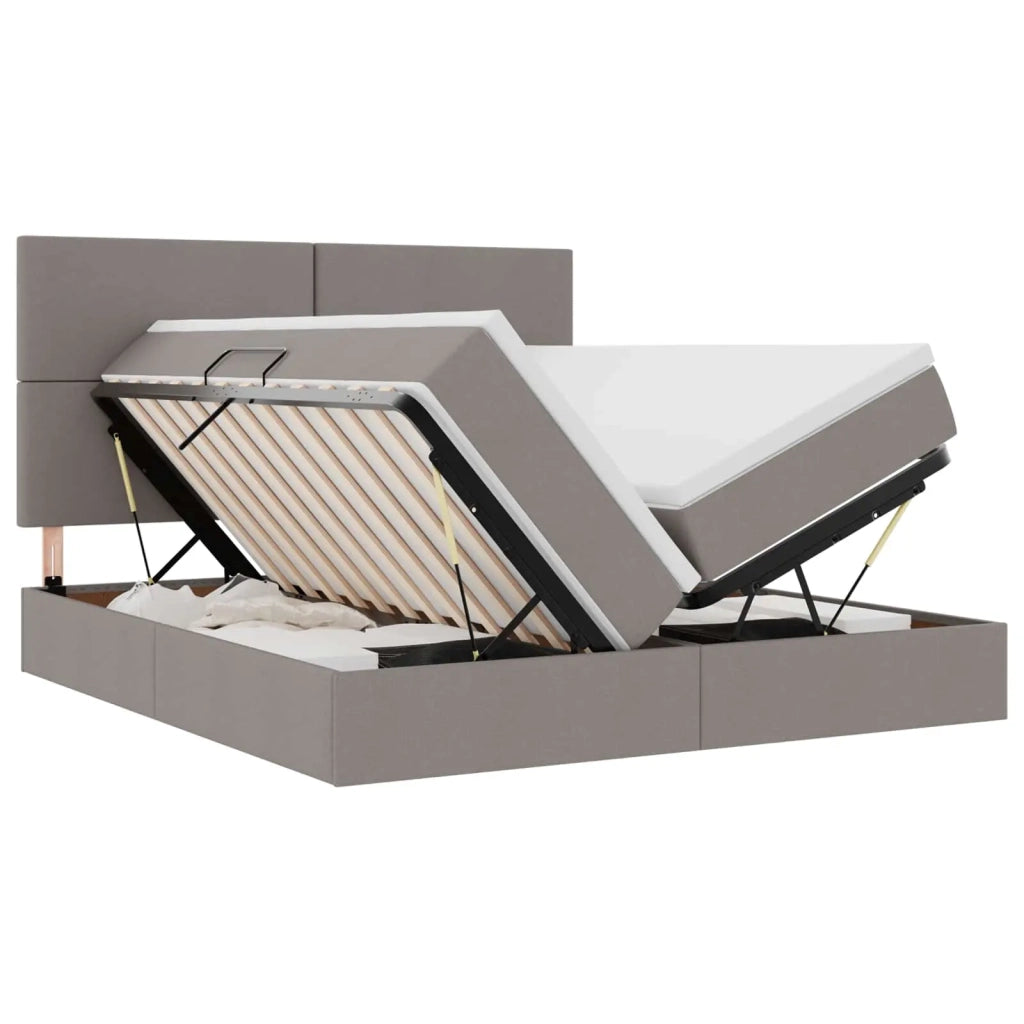 Letto con Contenitore Talpa 200 x 200 cm Pelle Sintetica