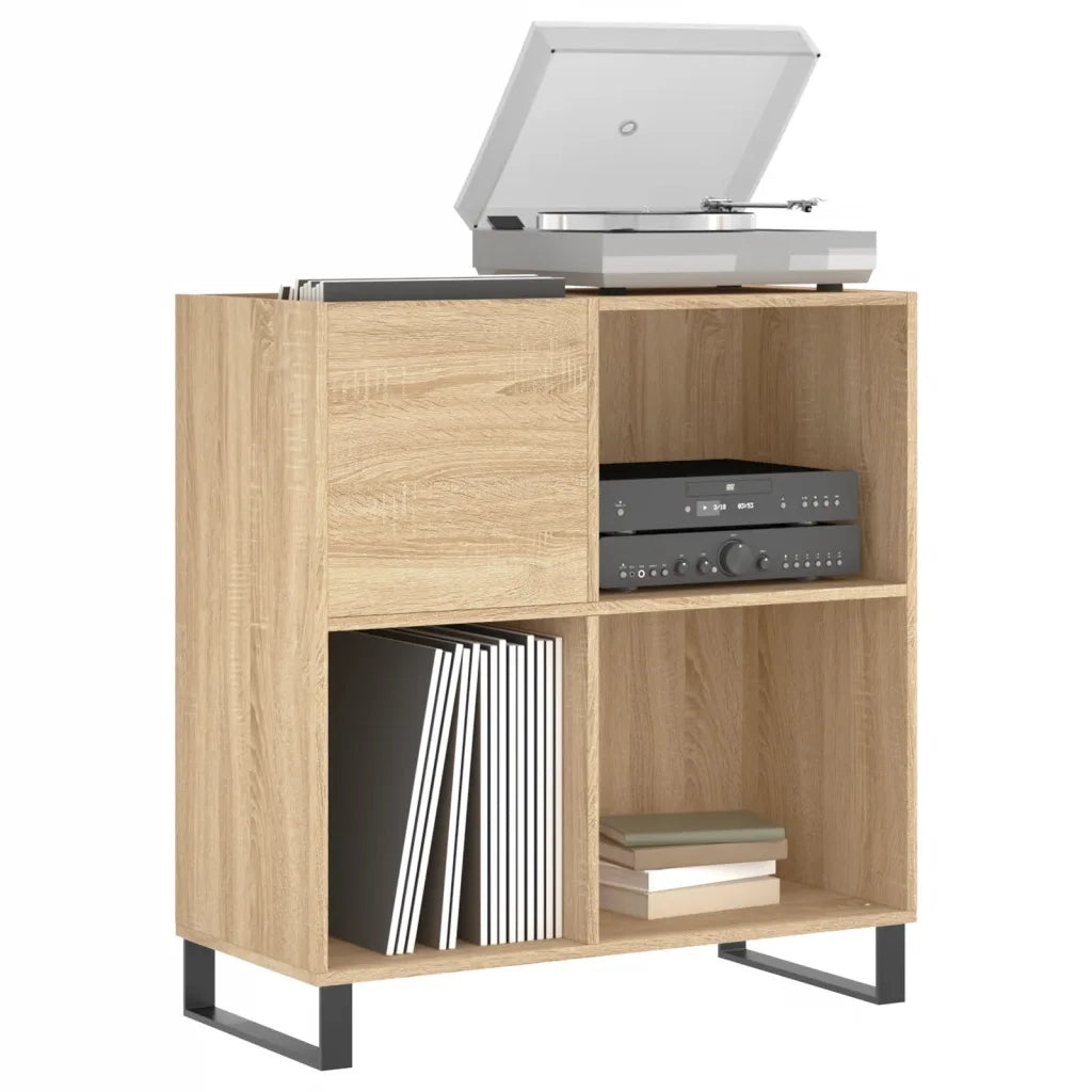 Mobile Porta Dischi Rovere Sonoma 84,5x38x89 Legno Multistrato CFW8737611