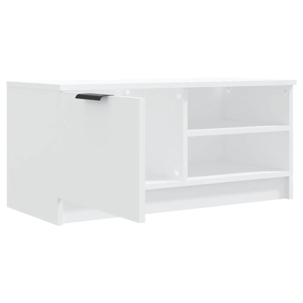 Mobili Porta TV 2 pz Bianchi 80x35x36,5 cm in Legno Multistrato cod mxl 20826