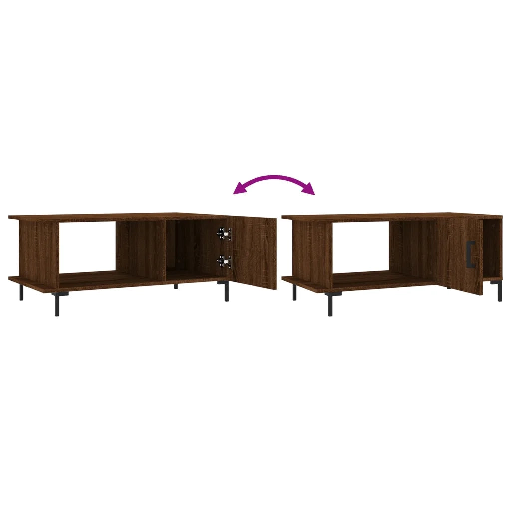 Tavolino da salotto | Tavolino da caff¨¨ | Tavolino da Soggiorno Rovere Marrone 90x50x40cm Legno Multistrato