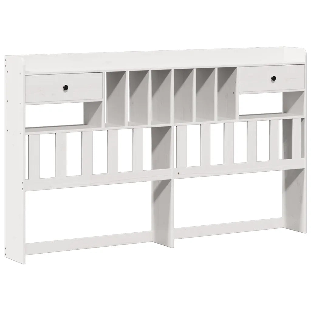 vidaXL Giroletto con Libreria senza Materasso 180x200 cm in Legno Pino