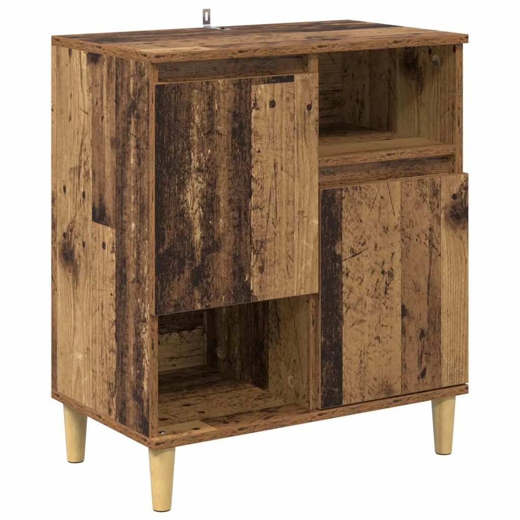 Credenza | Madia | Buffet da pranzo | Armadio da pranzo Legno vecchio 35 x 60 x 70 cm Legno multistrato