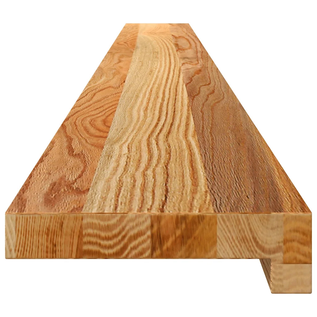 Davanzali 2 pz Marrone Chiaro 160x15x2cm Legno Massello Rovere 4009132