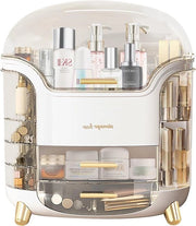 Organizzatore per trucco - Cosmetici e cura della pelle con coperchio trasparente - Etui per bellezza per comodino e bagno - Impermeabile e idrorepellente.