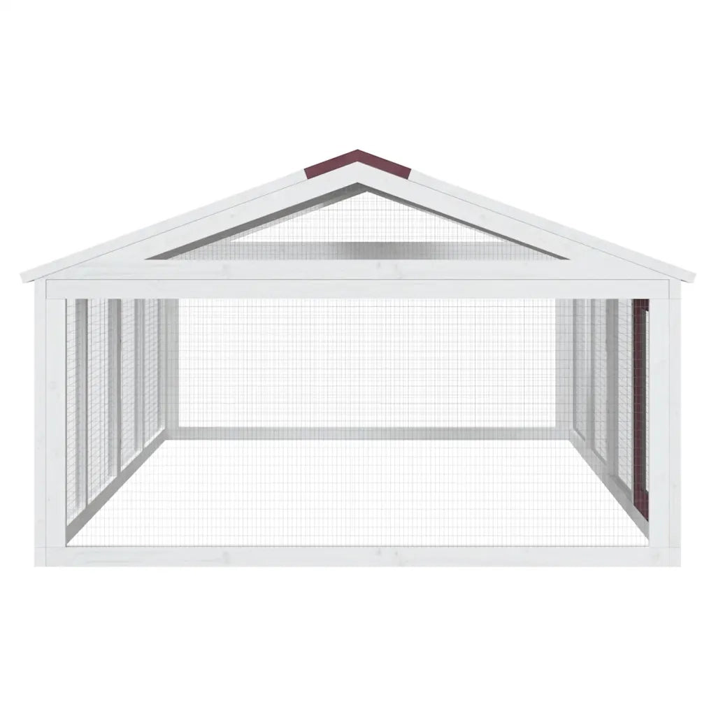 Box per Animali Moka 200x112,5x74 cm in Legno Massello di Pino CFW5760125