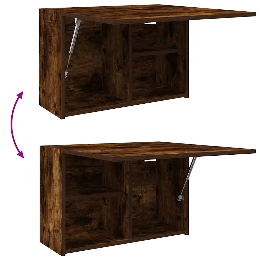 Armadietto Bagno | Armadio da bagno Rovere Fumo 60x25x40 cm in Legno Multistrato